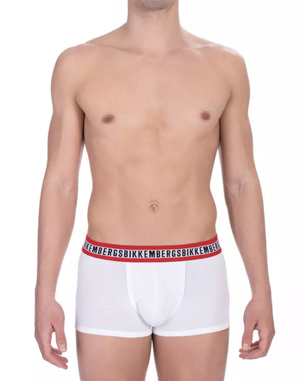 Bikkembergs White Cotton Men's Trunk