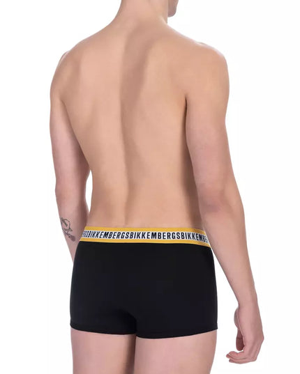 Bikkembergs Black Cotton Men Underwear Trunk Pack