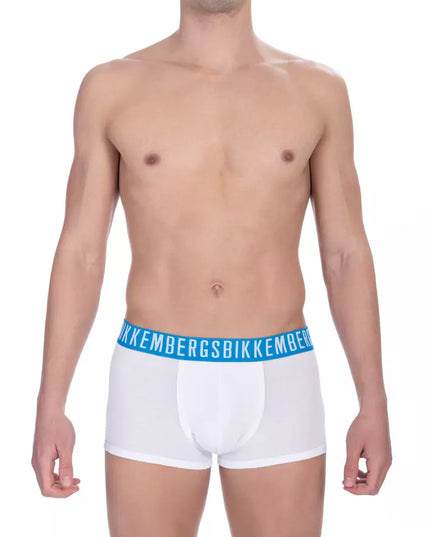 Bikkembergs White Cotton Men Trunk