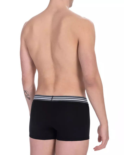 Bikkembergs Black Cotton Men Underwear Trunk Pack