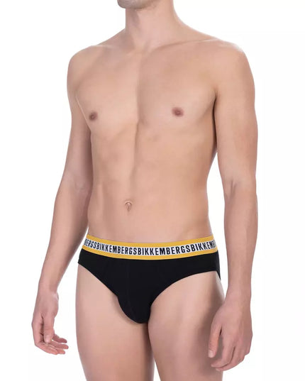 Bikkembergs Black Cotton Men Brief