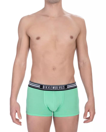 Bikkembergs Green Cotton Men Trunk