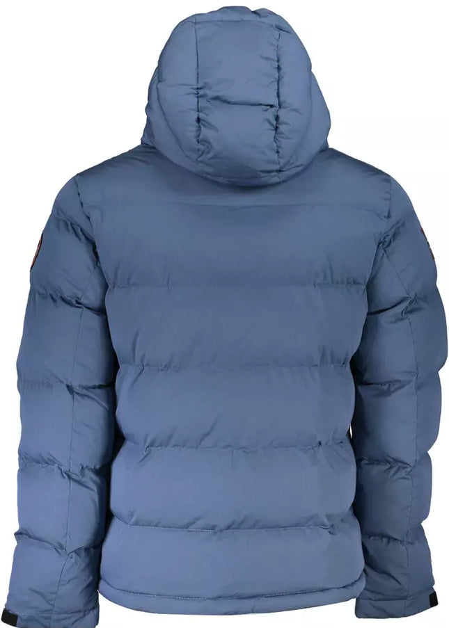 Napapijri Blue Polyester Men Jacket