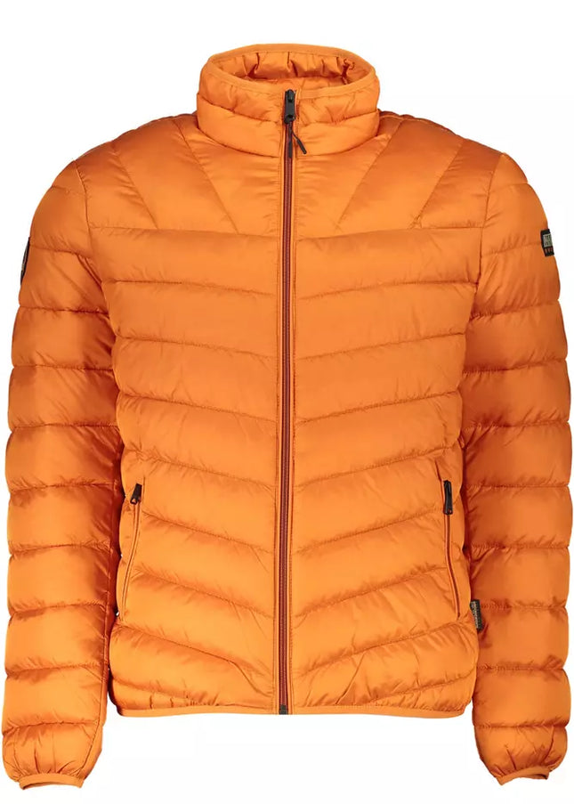 Napapijri Orange Polyamide Men Jacket