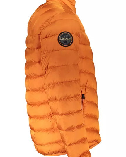 Napapijri Orange Polyamide Men Jacket