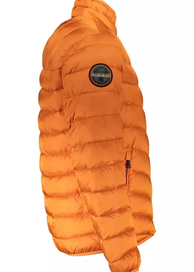 Napapijri Orange Polyamide Men Jacket