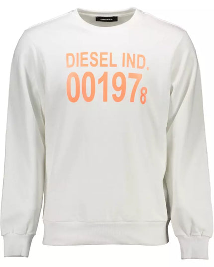 Diesel White Cotton Men's Sweater