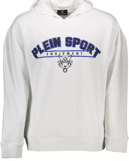 Plein Sport White Cotton Men Sweatshirt