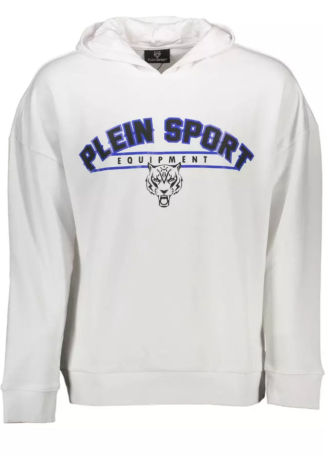 Plein Sport White Cotton Men Sweatshirt