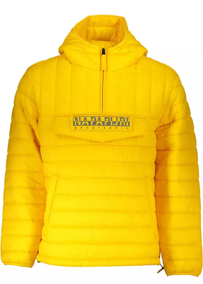 Napapijri Yellow Polyamide Men Jacket