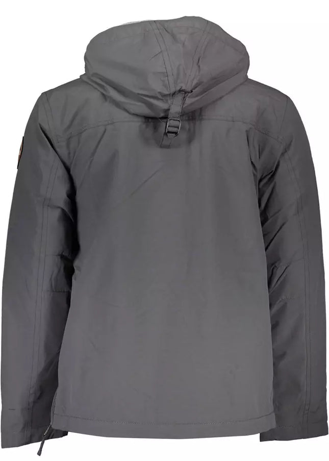 Napapijri Gray Polyamide Men Jacket