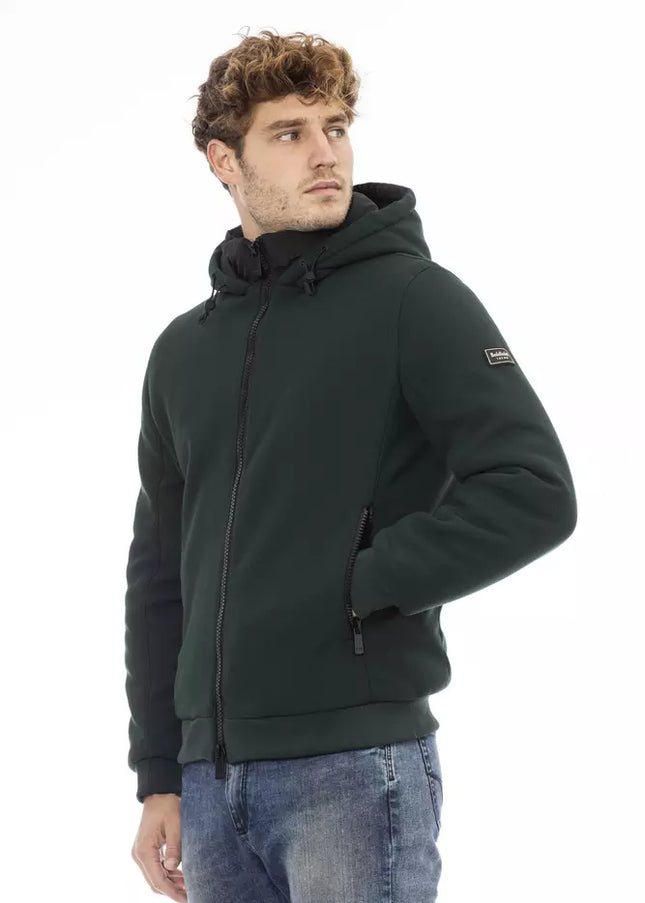 Baldinini Trend Green Polyester Men Jacket