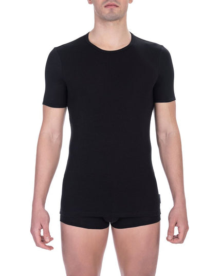 Bikkembergs Black Cotton Men T-Shirt