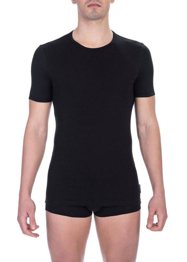 Bikkembergs Black Cotton Men T-Shirt