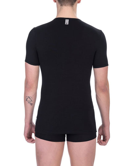 Bikkembergs Black Cotton Men T-Shirt