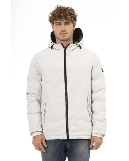 Baldinini Trend White Polyester Men Jacket