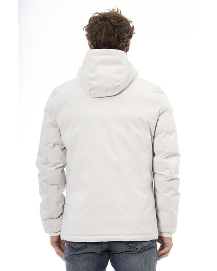 Baldinini Trend White Polyester Men Jacket