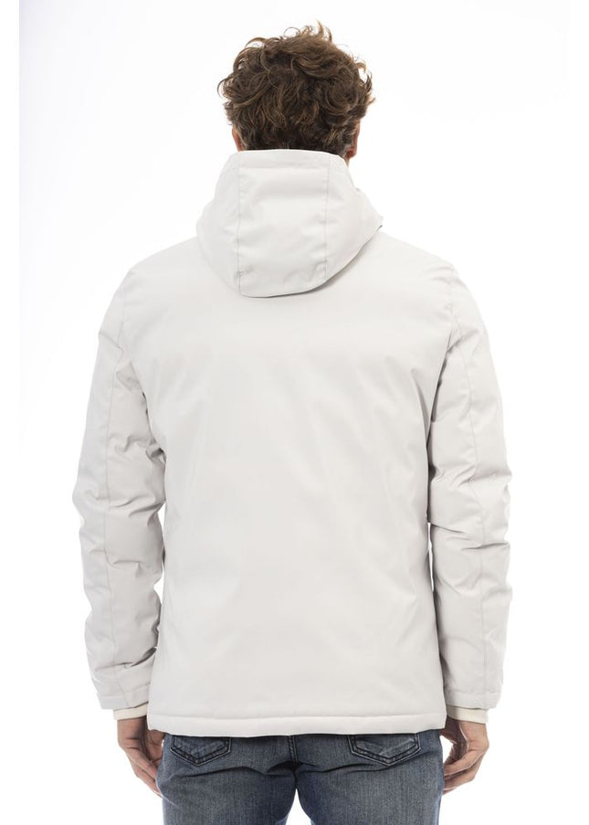 Baldinini Trend White Polyester Men Jacket