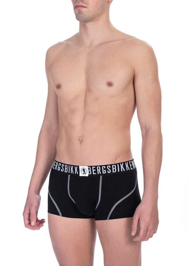 Bikkembergs "Black Cotton Men's Trunk Underwear Pack"