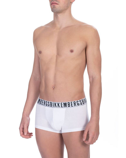 Bikkembergs White Cotton Men's Underwear Trunk Pack