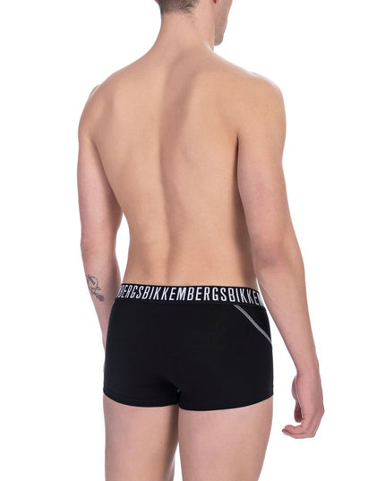 Bikkembergs "Black Cotton Men's Trunk Underwear Pack"