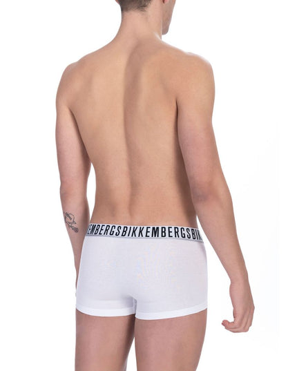 Bikkembergs White Cotton Men's Underwear Trunk Pack