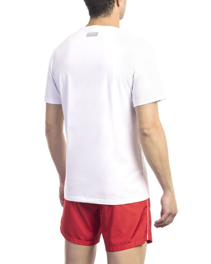 Bikkembergs White Cotton Men T-Shirt