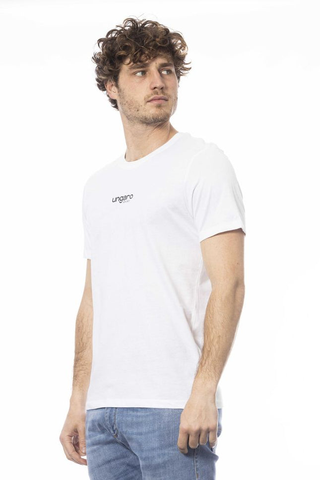 Ungaro Sport White Cotton Men T-Shirt