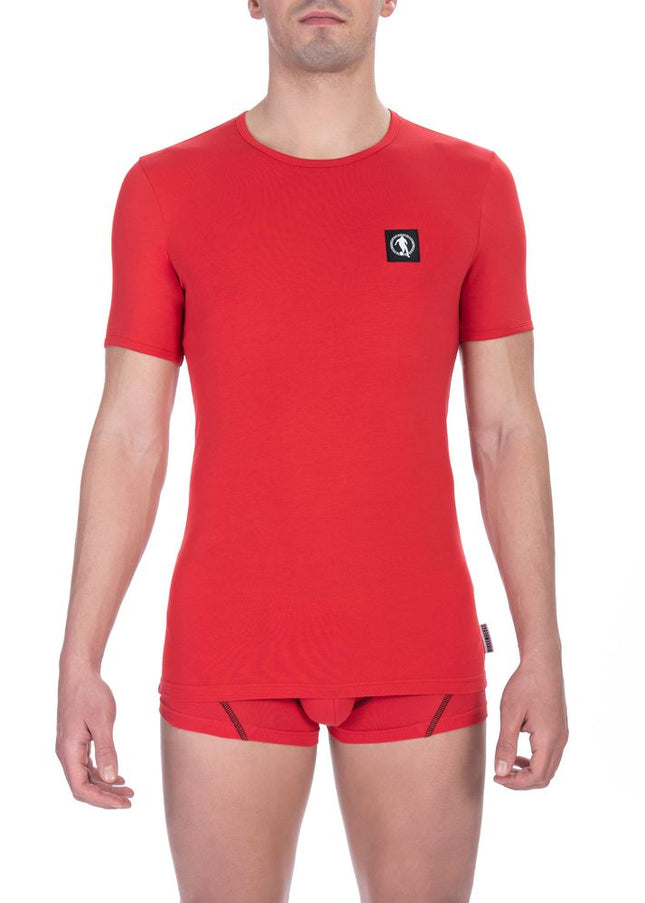 Bikkembergs "Red Cotton Men's T-Shirt"