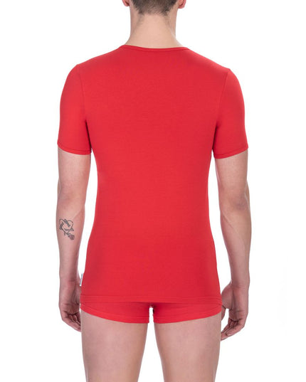 Bikkembergs "Red Cotton Men's T-Shirt"