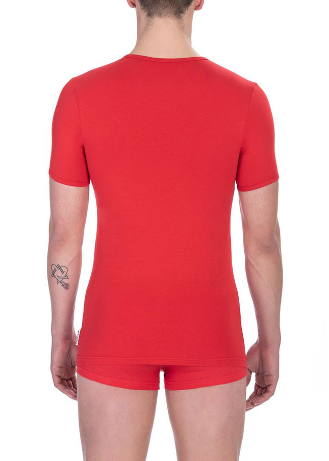 Bikkembergs "Red Cotton Men's T-Shirt"