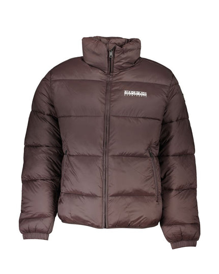 Napapijri Brown Polyamide Men Jacket