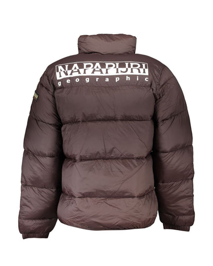 Napapijri Brown Polyamide Men Jacket