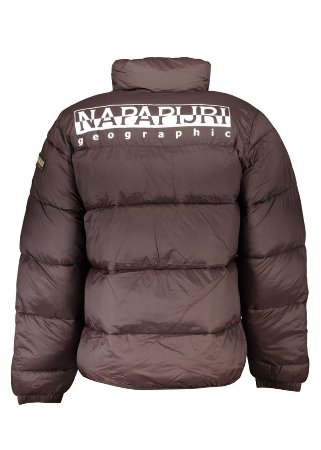 Napapijri Brown Polyamide Men Jacket