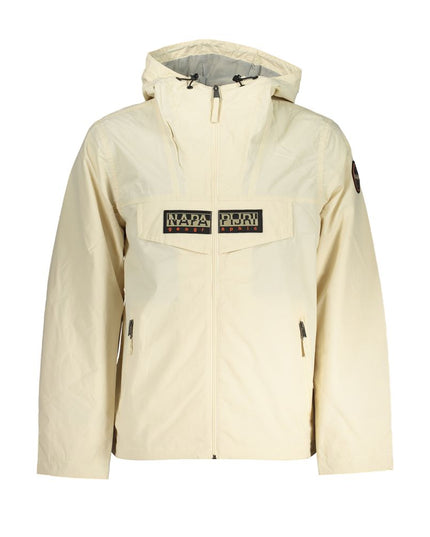 Napapijri Chic Beige Hooded Sports Jacket