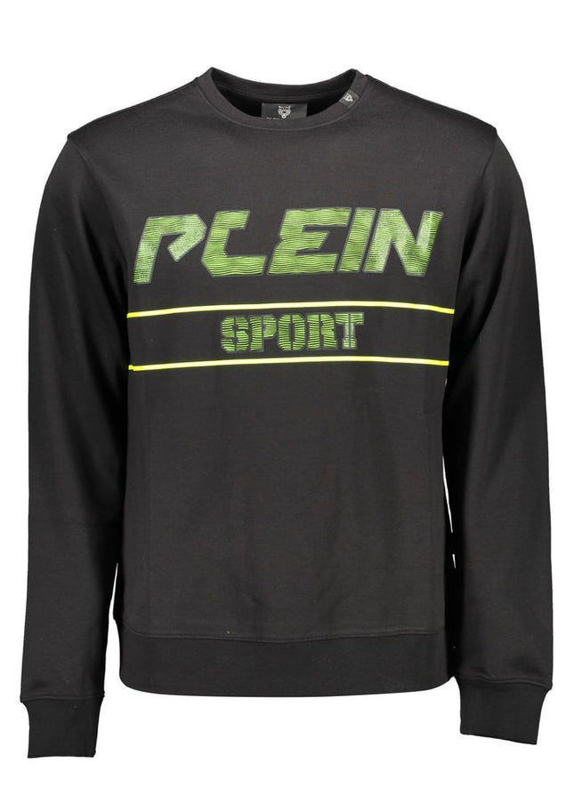 Plein Sport Sleek Long-Sleeve Sweatshirt with Contrast Details