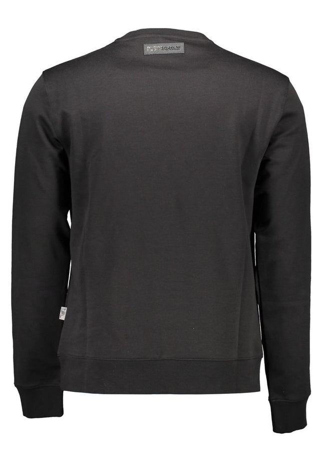 Plein Sport Sleek Long-Sleeve Sweatshirt with Contrast Details