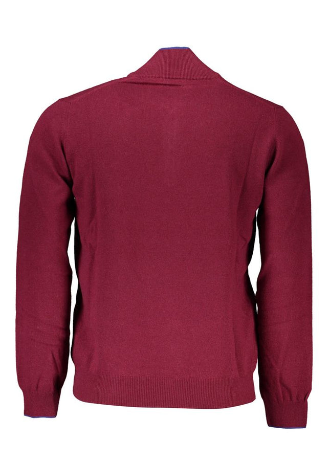 Harmont & Blaine Elegant Half-Zip Sweater with Embroidery Detail