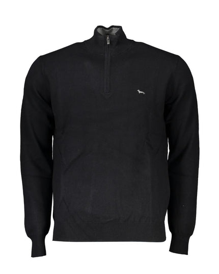 Harmont & Blaine Elegant Half-Zip Sweater with Embroidered Detail