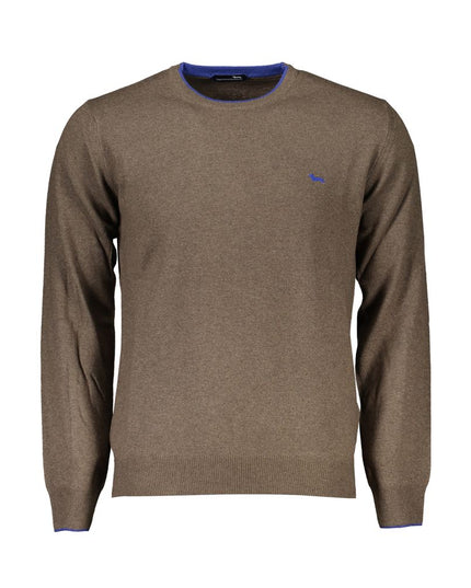 Harmont & Blaine Elegant Crew Neck Contrast Detail Sweater