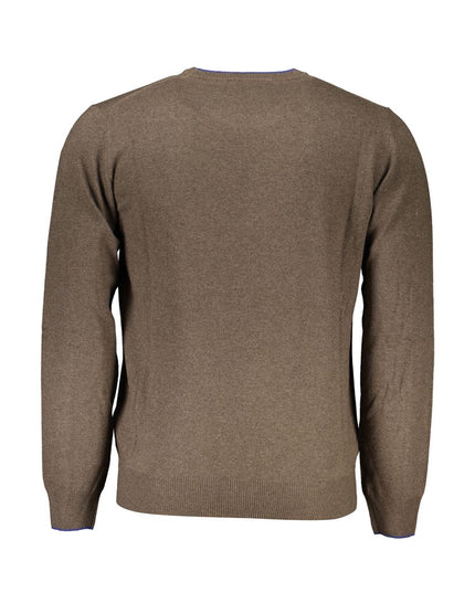 Harmont & Blaine Elegant Crew Neck Contrast Detail Sweater