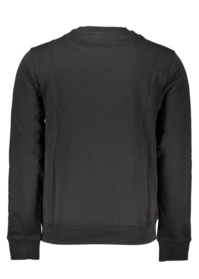 Harmont & Blaine Sleek Black Long-Sleeved Crew Neck Sweatshirt