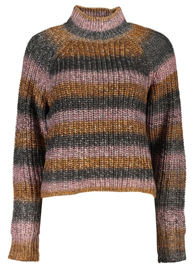 Desigual Chic Turtleneck Sweater with Contrast Details