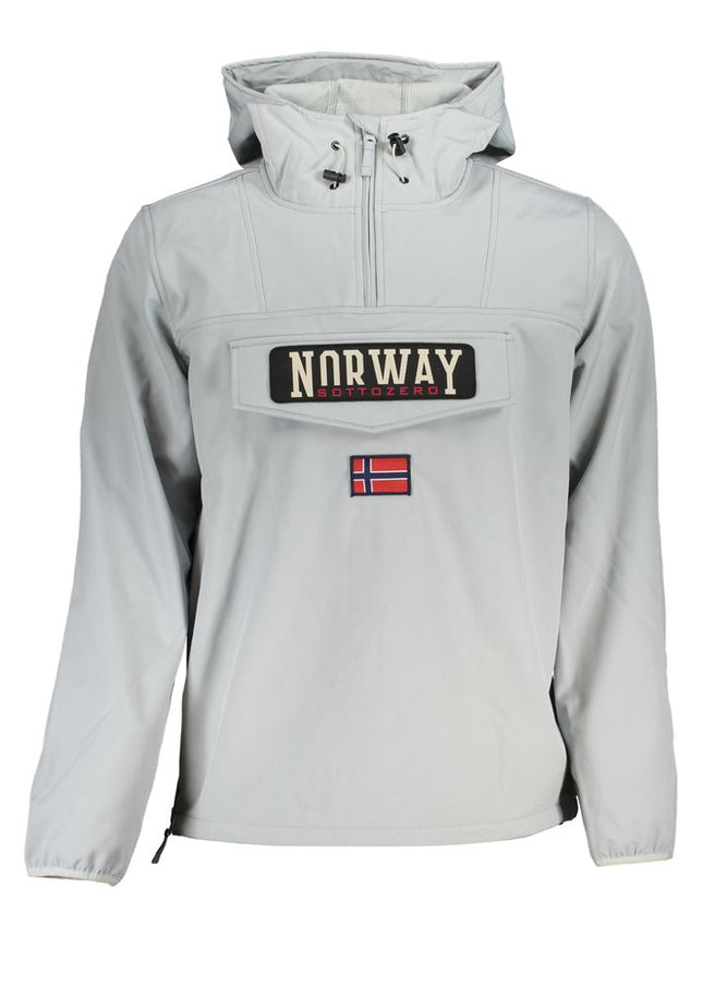 Norway 1963 Gray Soft Shell Hooded Jacket