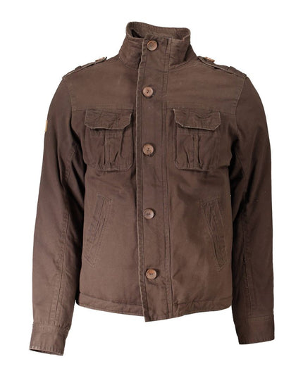 Eddy Wood Brown Polyester Jacket