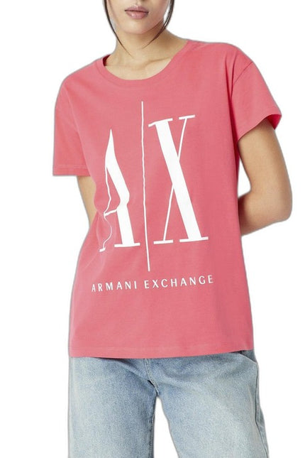 Armani Exchange Women T-Shirt-Clothing - Women-Armani Exchange-pink-XS-Urbanheer