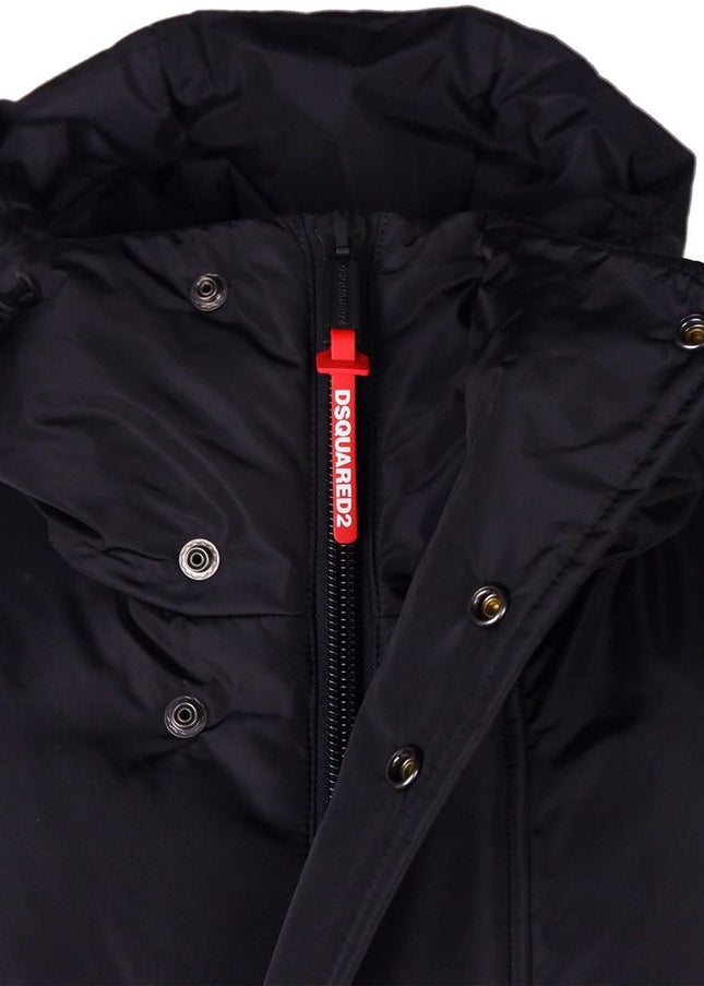 Dsquared² Black Nylon Men Jacket