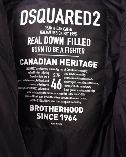 Dsquared² Black Nylon Men Jacket