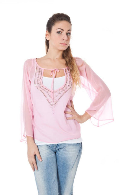 Phard Pink Silk Tops & T-Shirt