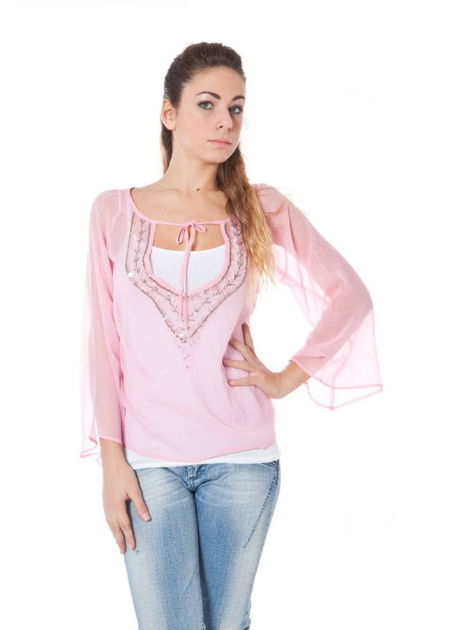 Phard Pink Silk Tops & T-Shirt